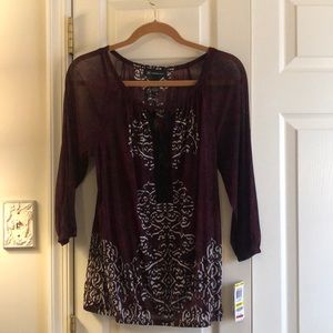 New/ tags INC International Concepts blouse Med